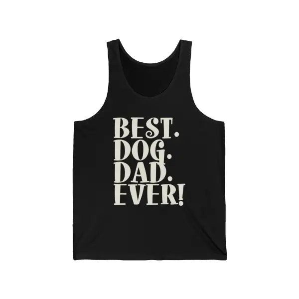 Dog Dad Text Tank Top