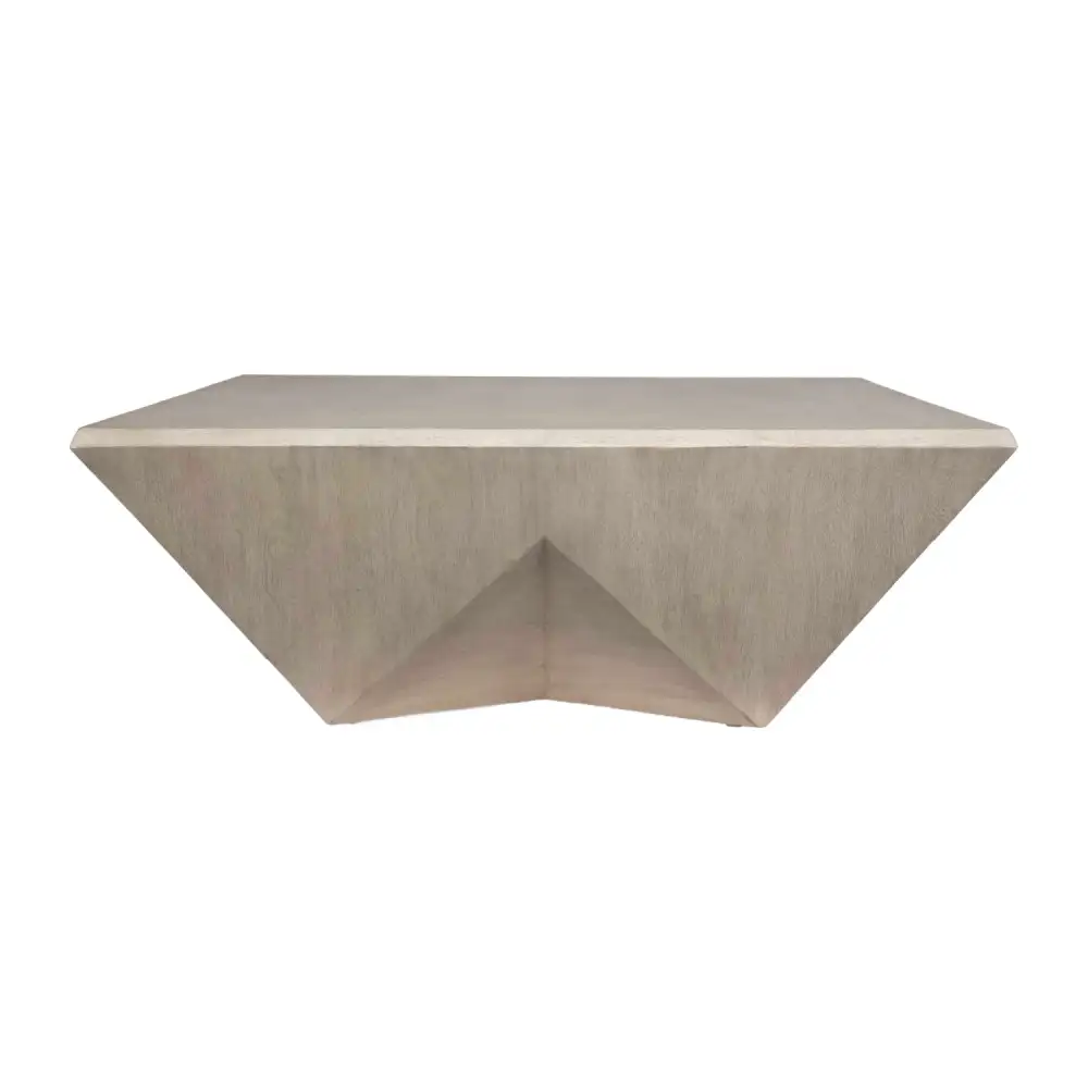Faceted Mango Wood Coffee Table