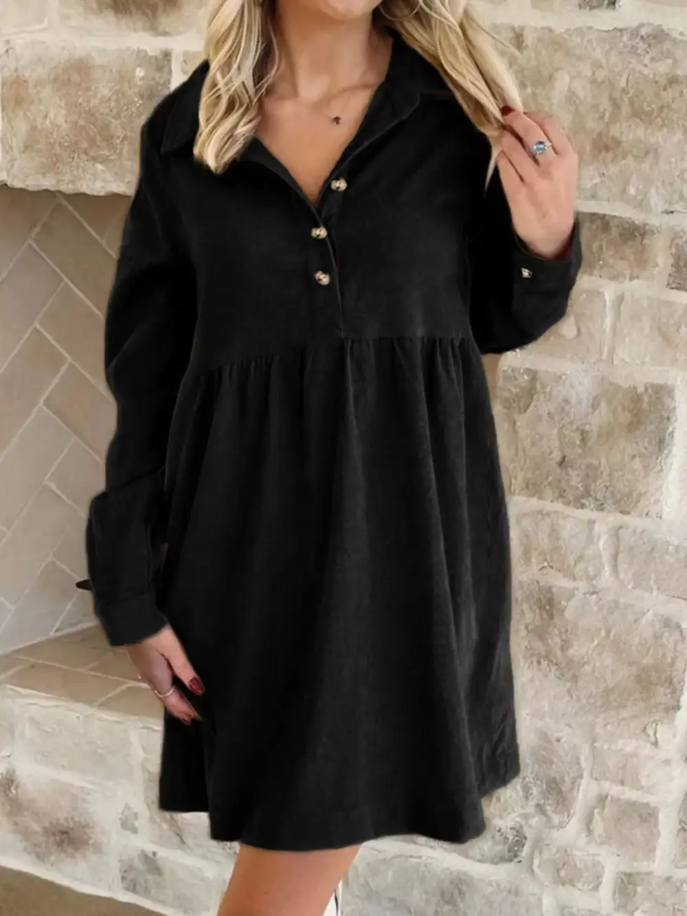Corduroy Mini Dress