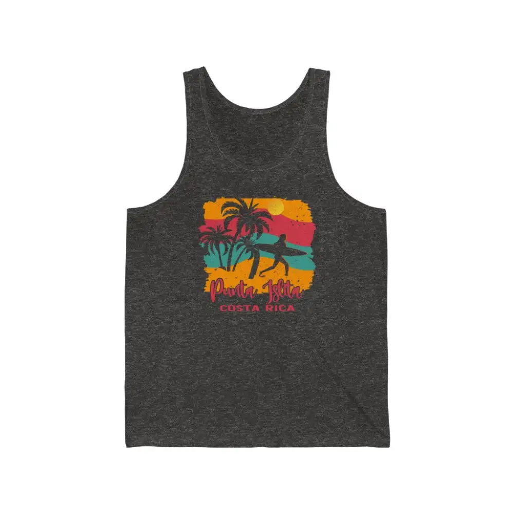 Beach Surf Sunset Graphic Tank Top