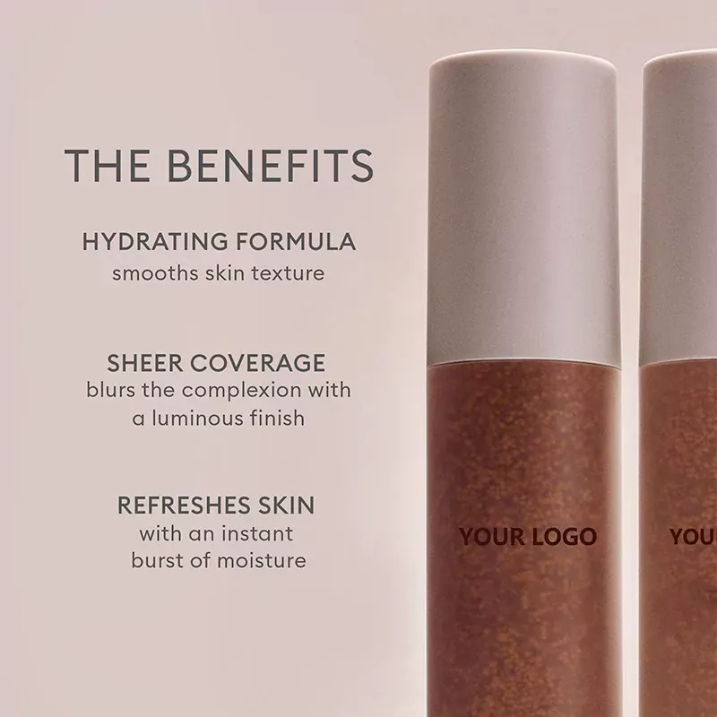 Tinted Serum Foundation Anti-aging Liquid Foundation for Dark Skin