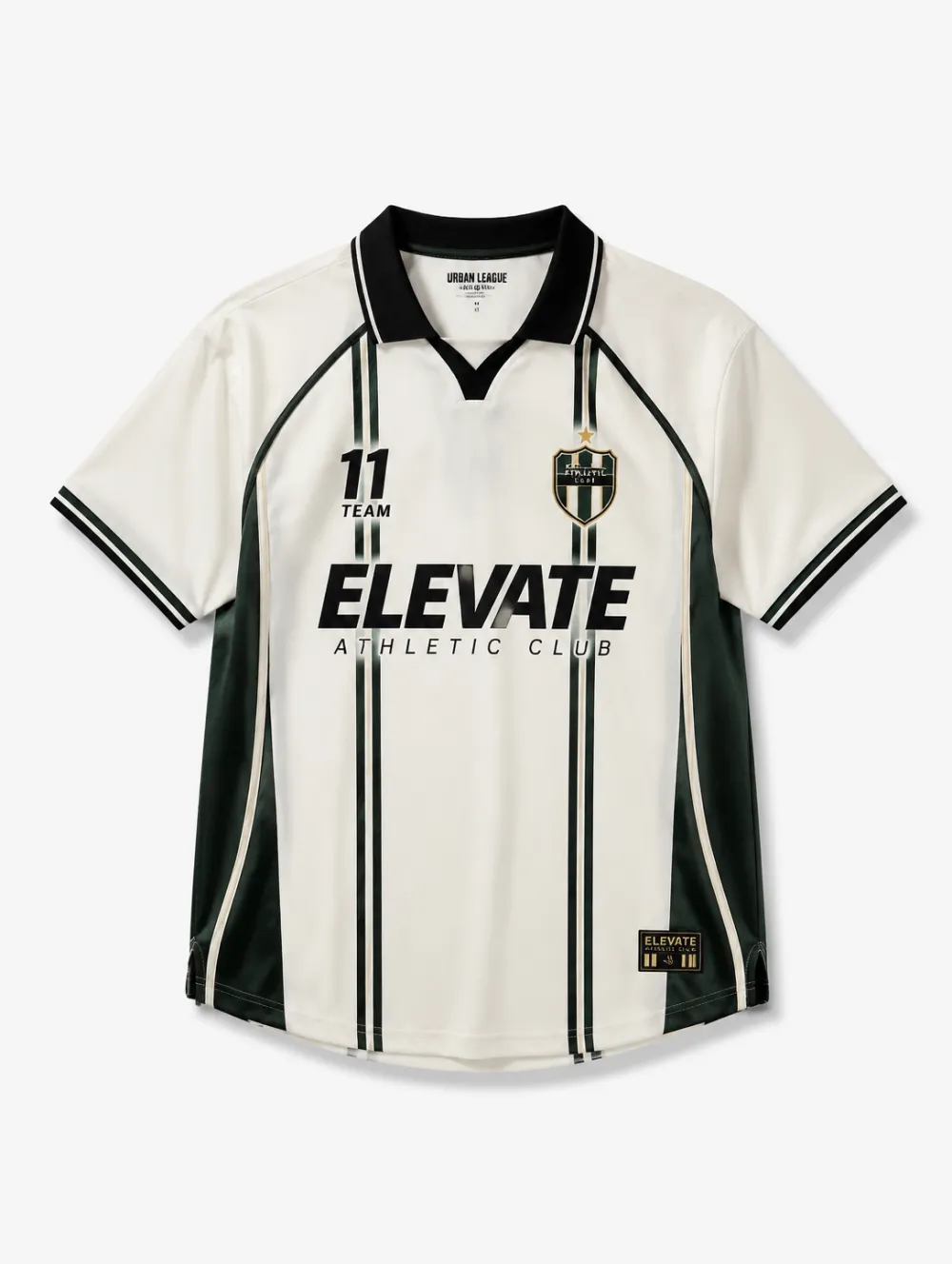 Unisex Elevate Athletic Club Striped Number 11 Printed Jersey Shirt