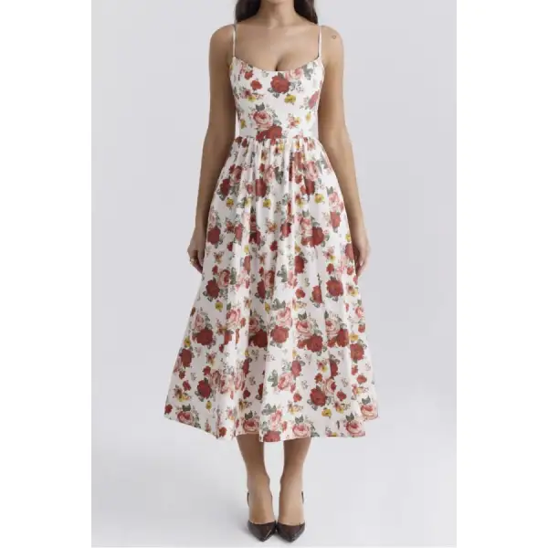 Spaghetti Strap Midi Dress