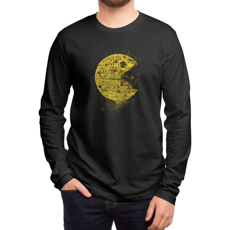 Men's Casual Cartoon Print Round-Neck Hoodie