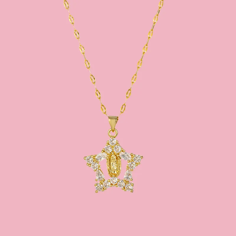 Refined Religious-Medallion Necklace