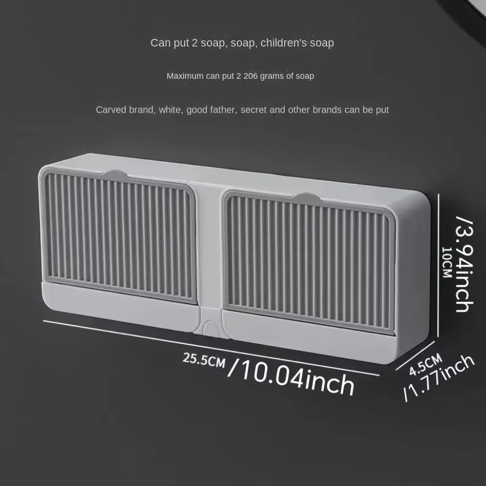 Wall-Mounted Dual Soap Dish