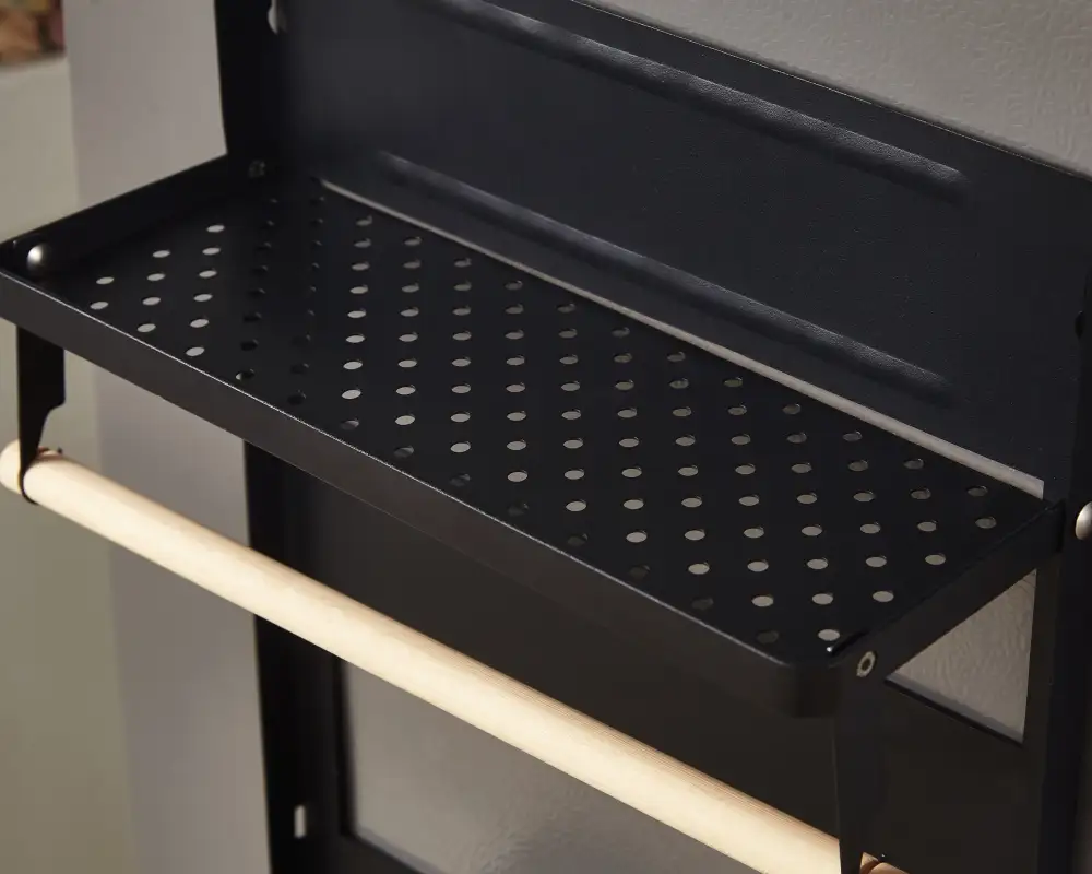 Double Shelf Magnetic Storage Black