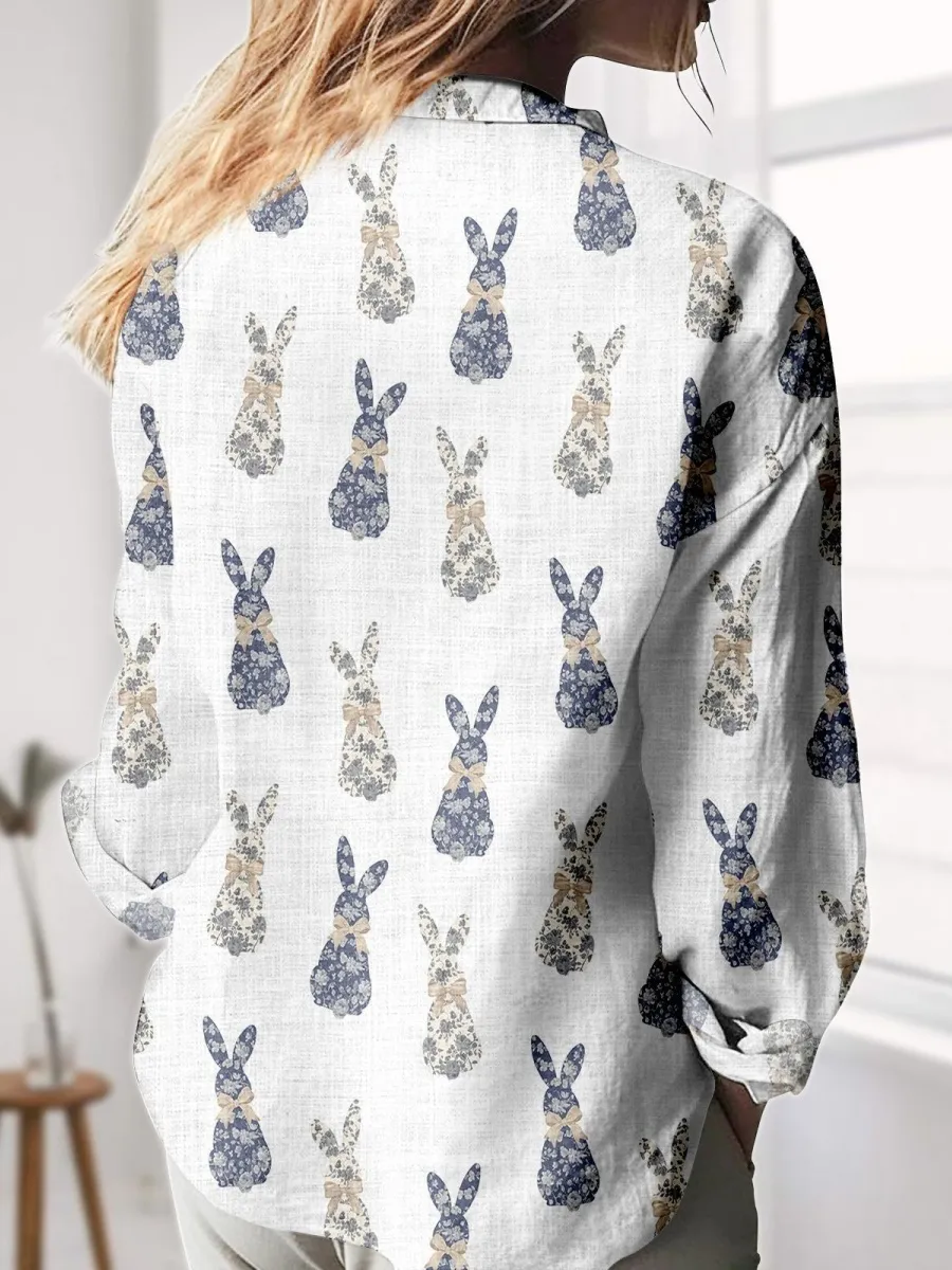 Boho Bunny Print Shirt