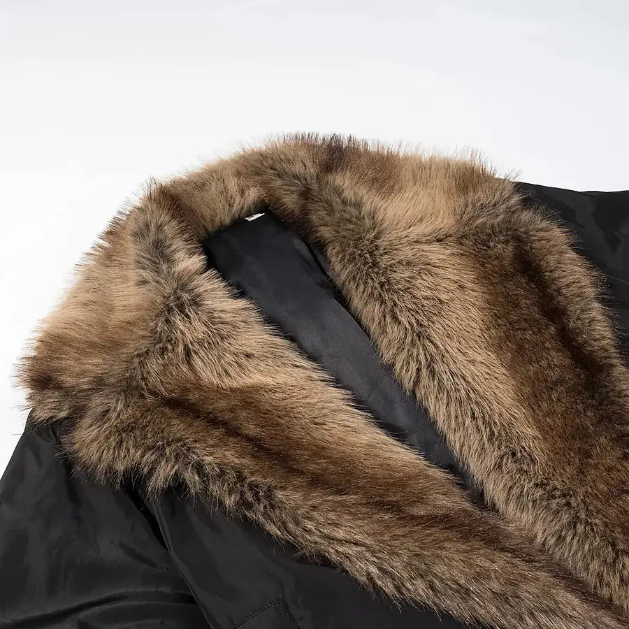 Cropped Faux Fur Shawl Collar Elastic Hem Bomber Jacket