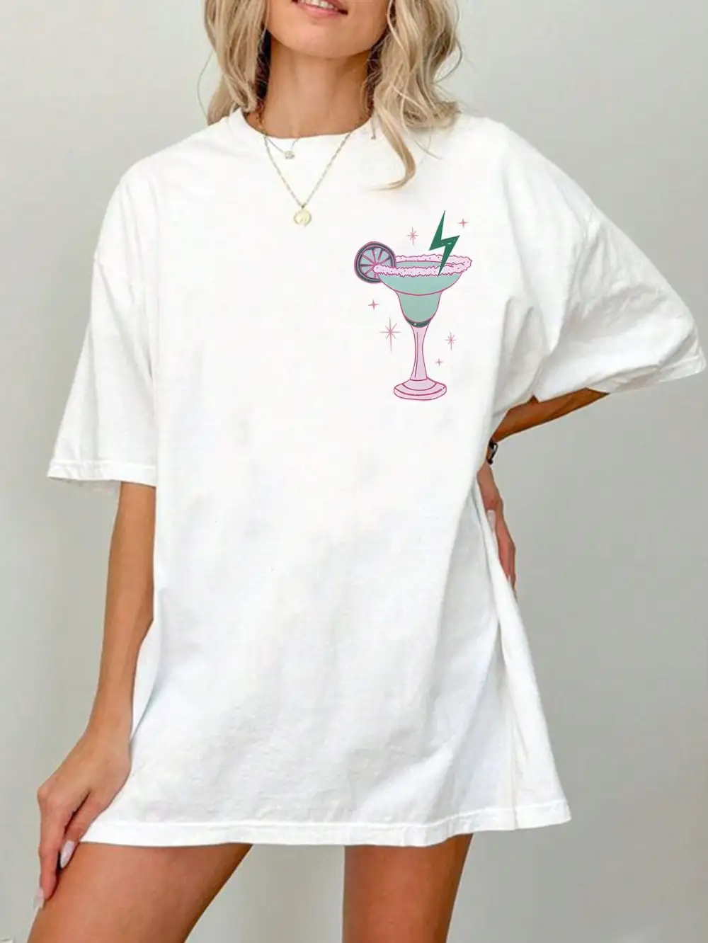 Tanned And Tipsy Oversized Baggy Fit T-Shirt