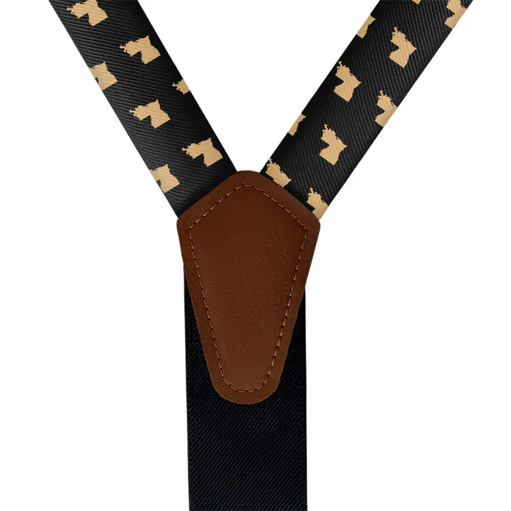 Crisp Contour Motif Suspenders