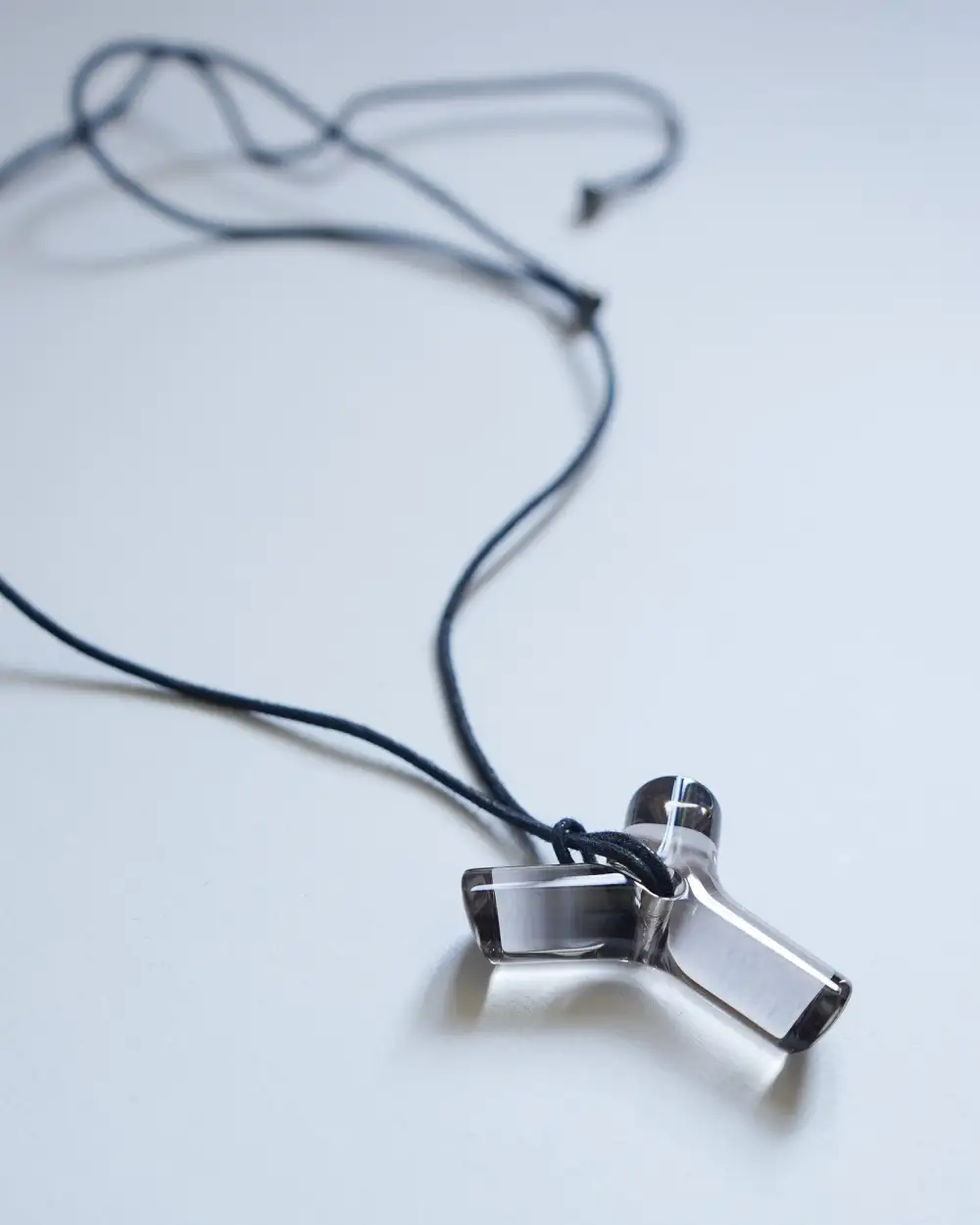 Crystal Glass Y Necklace