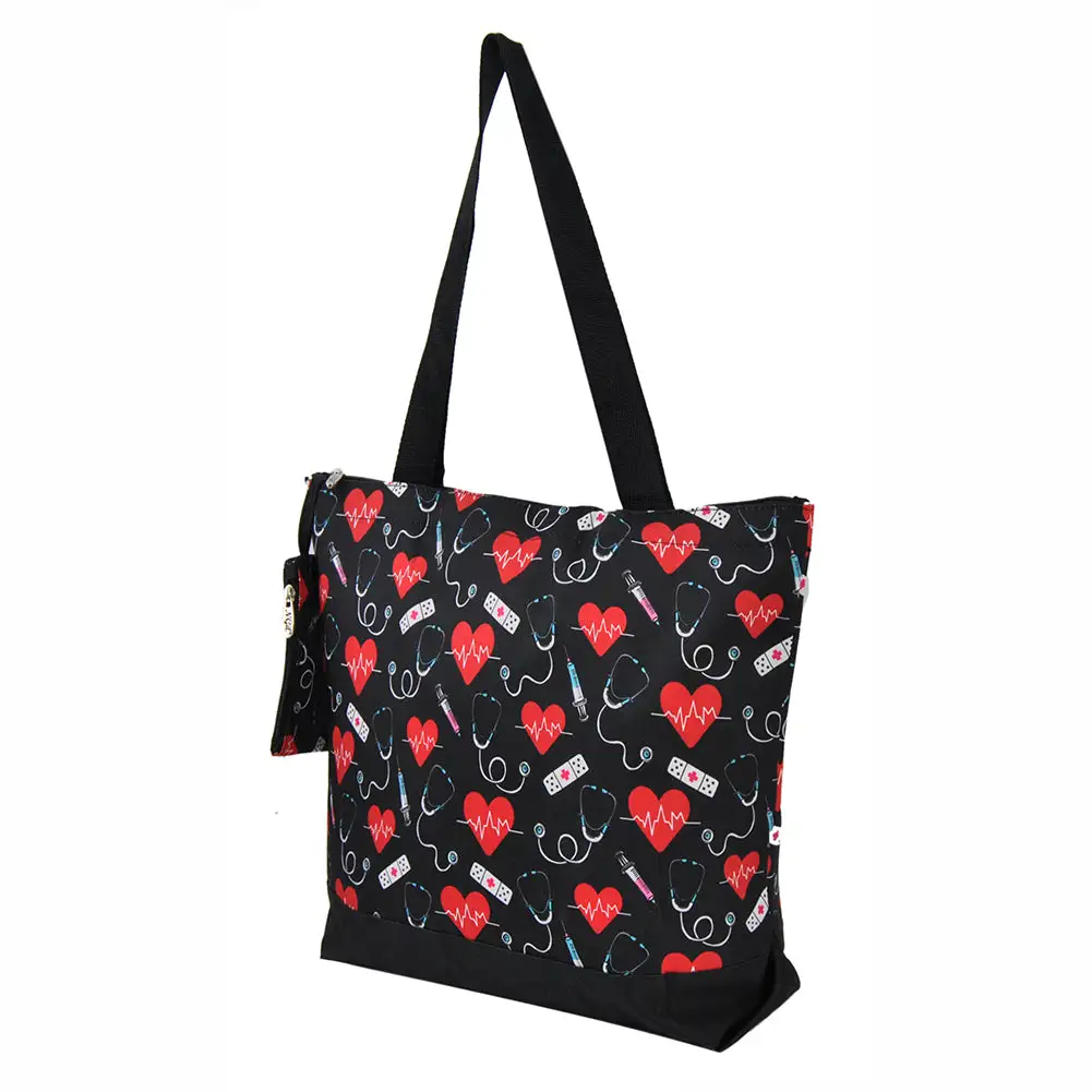 Medical Heart Canvas Tote Bag