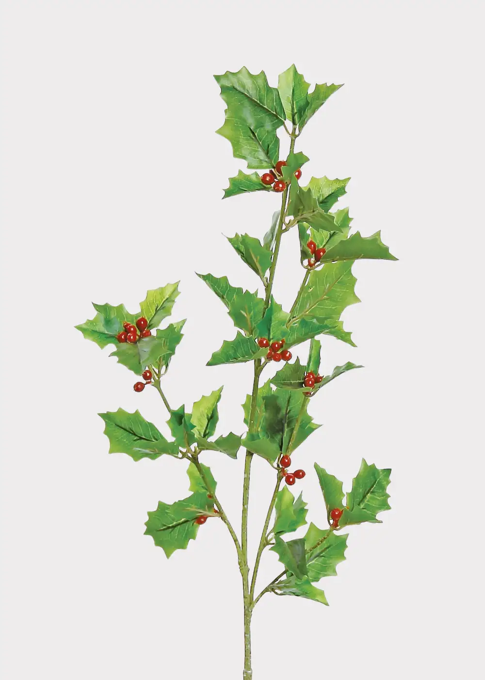 Artificial Holly Berry Branch