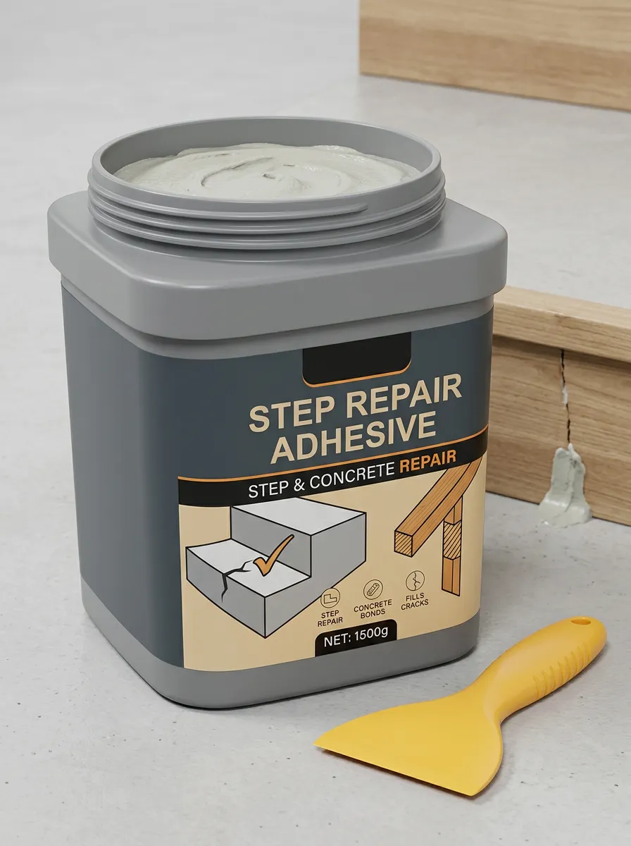 DIY Crack-Filler Concrete Step Repair Adhesive