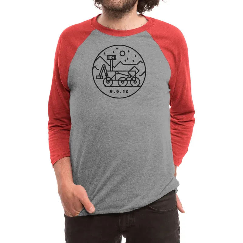 Men's Casual Minimalist Exploration Car Print Long-Sleeved T-Shirt