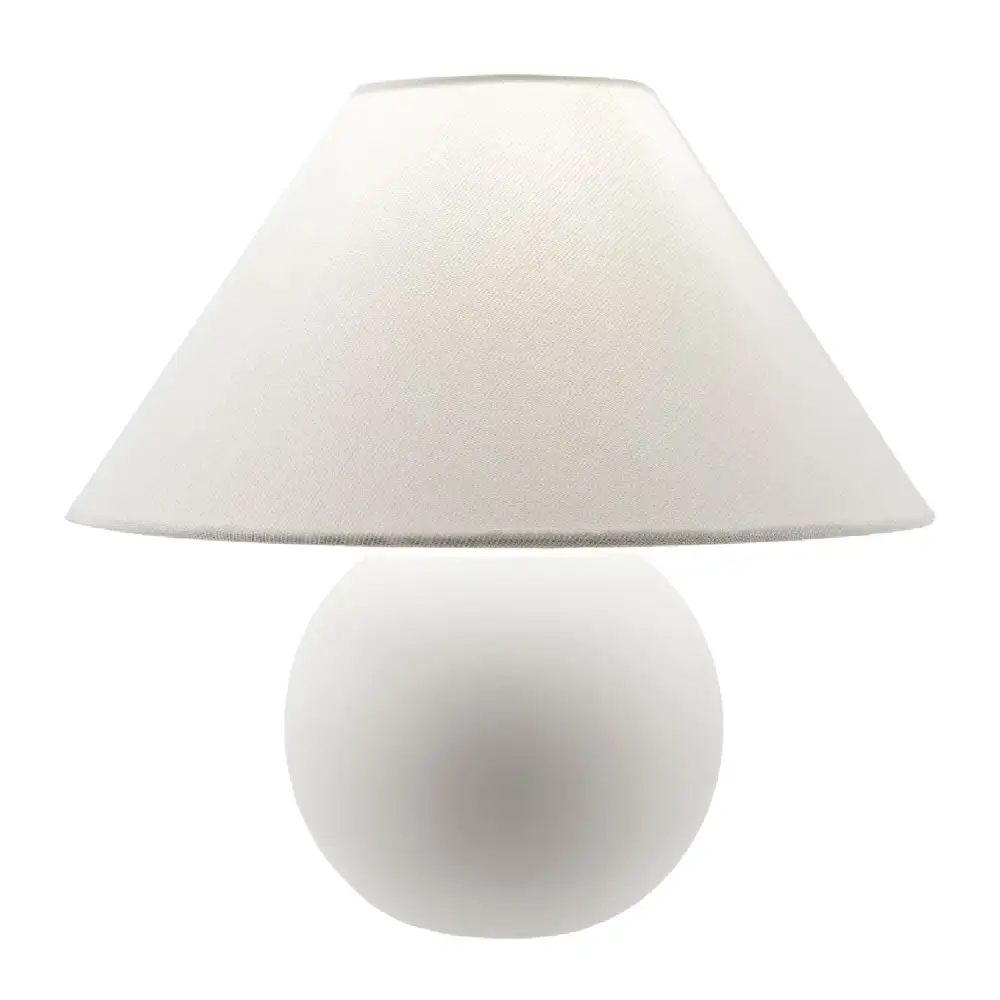 Textured Round Ceramic Table Lamp