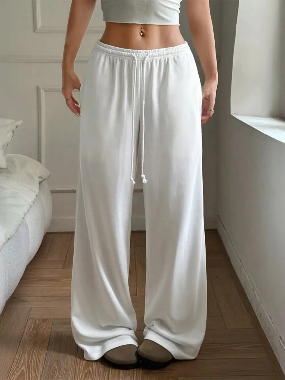 Wide Leg Versatile Trousers