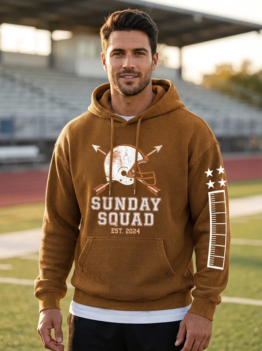 Men's Football Sunday Squad Helmet Arrow Hoodie