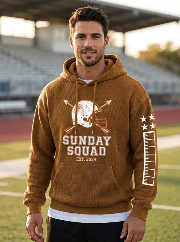 Men's Football Sunday Squad Helmet Arrow Hoodie