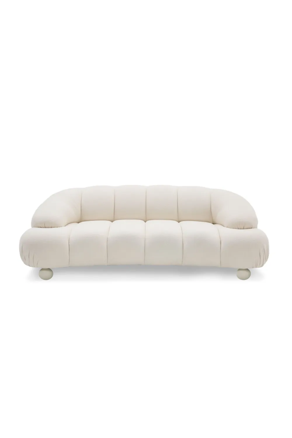 Modern Channel-Back Loveseat