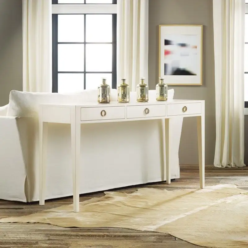 Sculpted Drawer Storage Console Cabinet