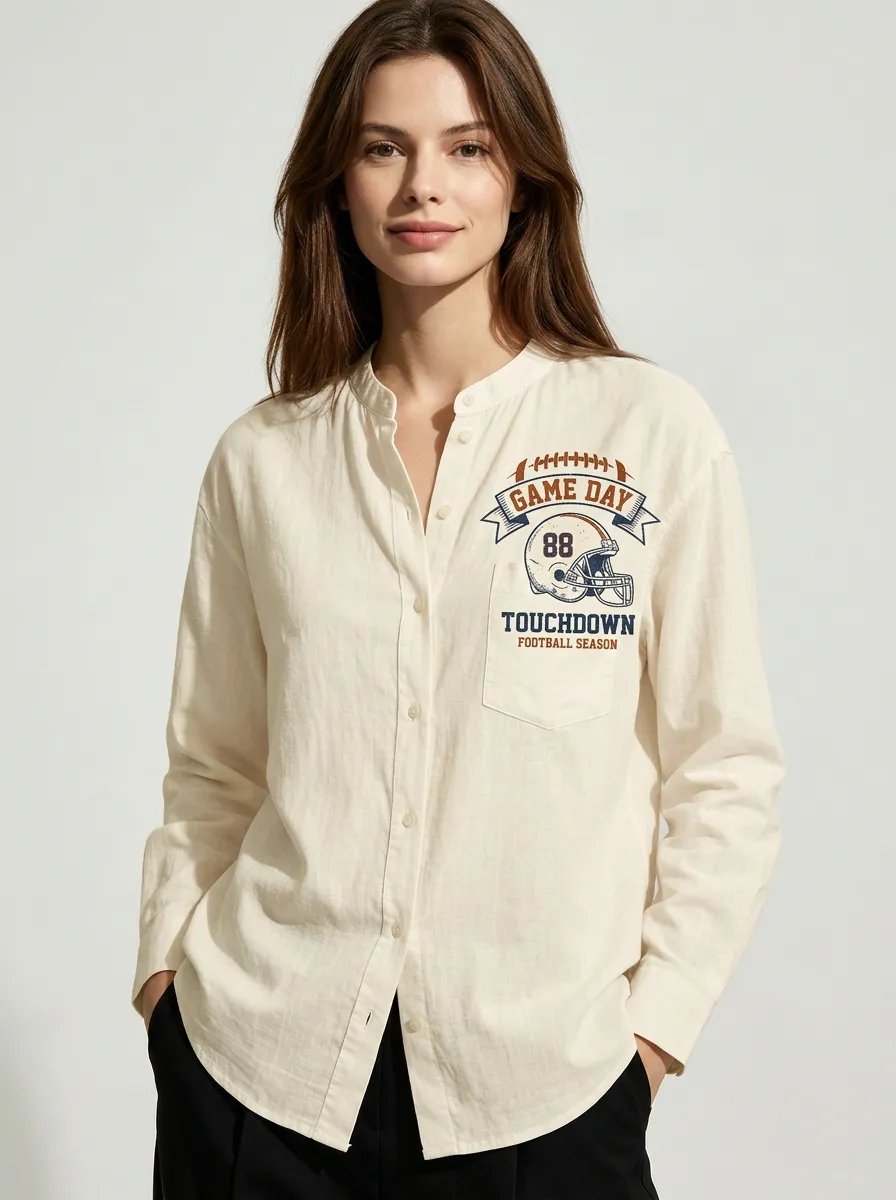 Football Graphic Casual Shirt