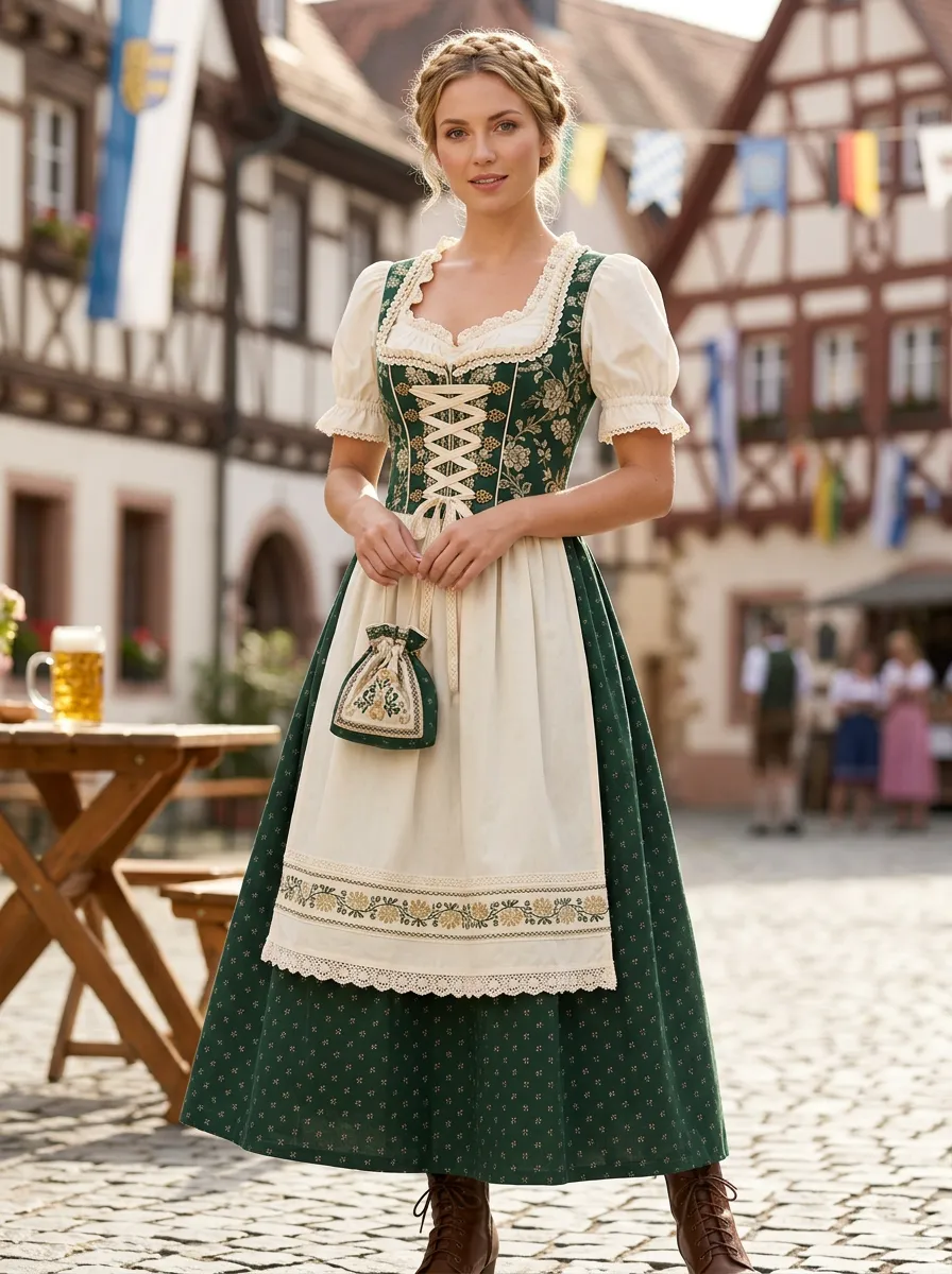 Heritage Classic Women's Bavarian Oktoberfest Dirndl Dress