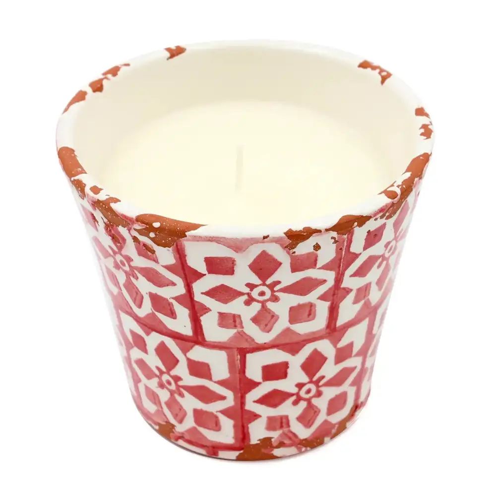 Amber Ceramic Citrus Candle