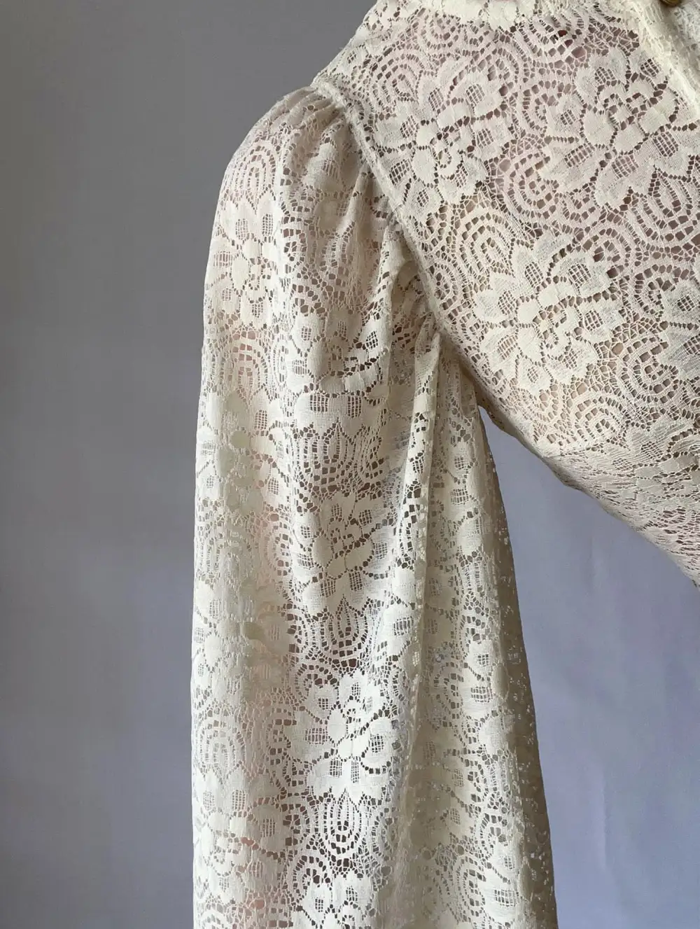 Lace Flare Sleeve Design Blouse