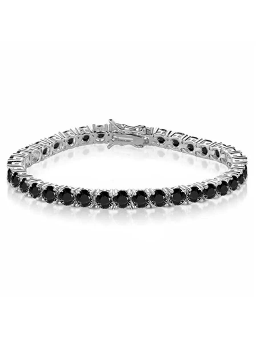 Eliza Black Diamond Buckle Bracelet