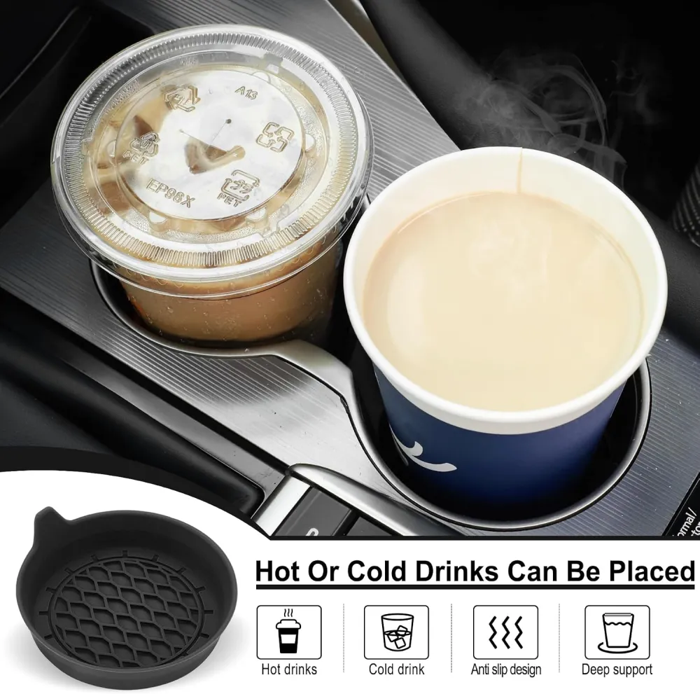 Non Slip Car Cup Holder Coaster Set
