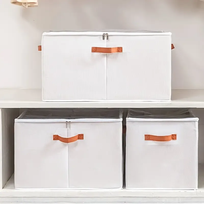 A Foldable Storage Box with a Lid And Five Compartments