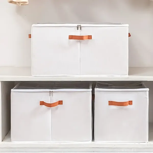 A Foldable Storage Box with a Lid And Five Compartments