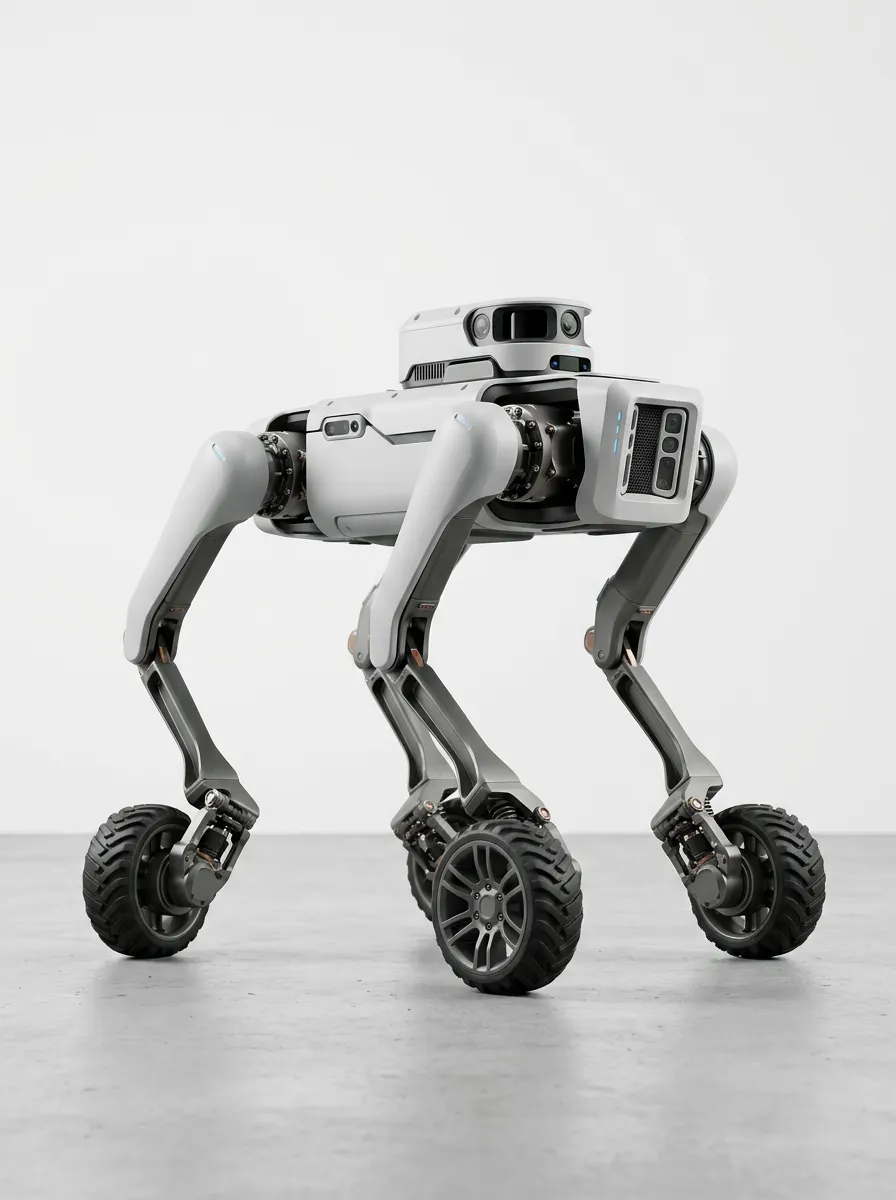 Wheeled Electronic Robot Dog for Technology Display