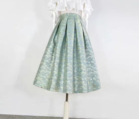Cozy Seaside Everyday Casual Embroidered Skirt