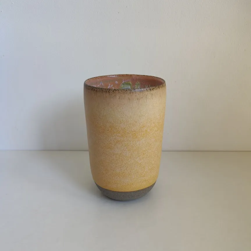Hand Glazed Stoneware Flower Vase