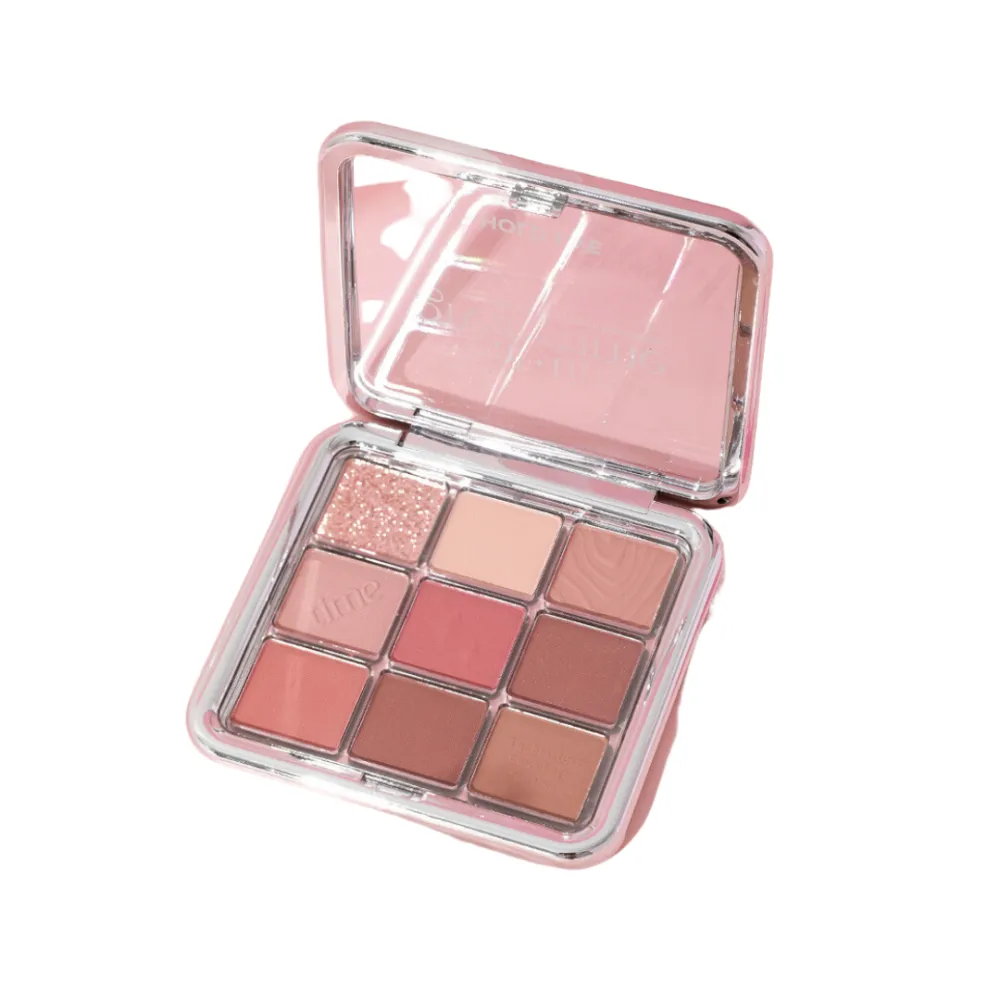 9-Color Shimmery Eyeshadow Palette with Mirror 12.6g