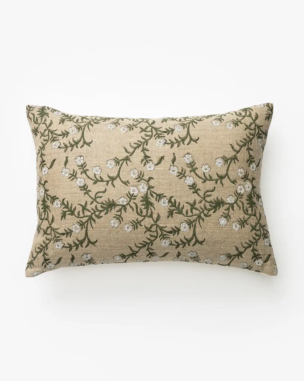 Botanical Linen Pillow Cover
