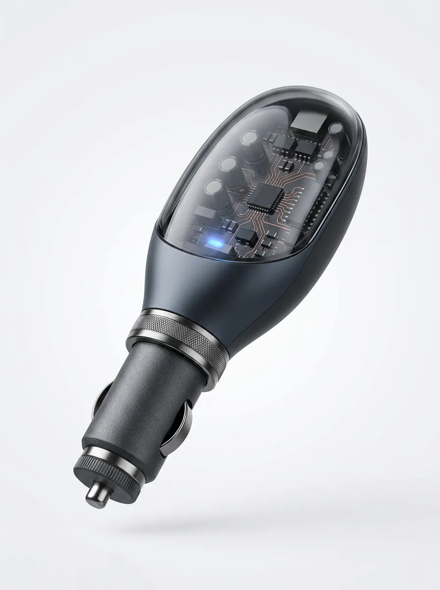 Transparent-Circuit Circuit-Board Electronic Car Fuel Saver Device