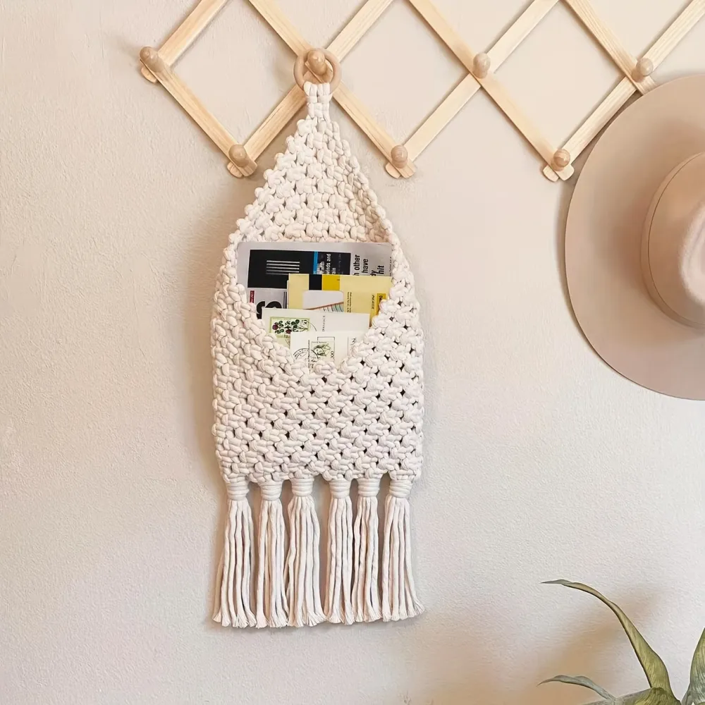 Macrame Wall Hanging Pocket