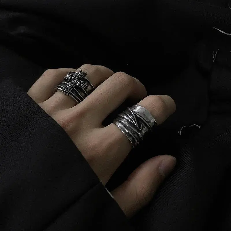 Liquid Metal Texture Ring