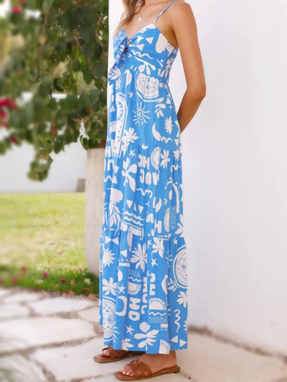 Relaxed Shape Printed Maxi Dress