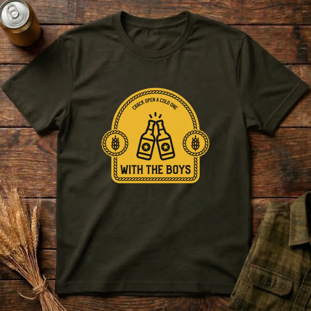 With The Boys Graphic Cotton T-Shirt