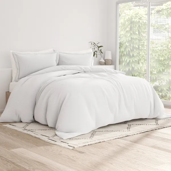 Pinstriped Pattern Duvet Cover Set