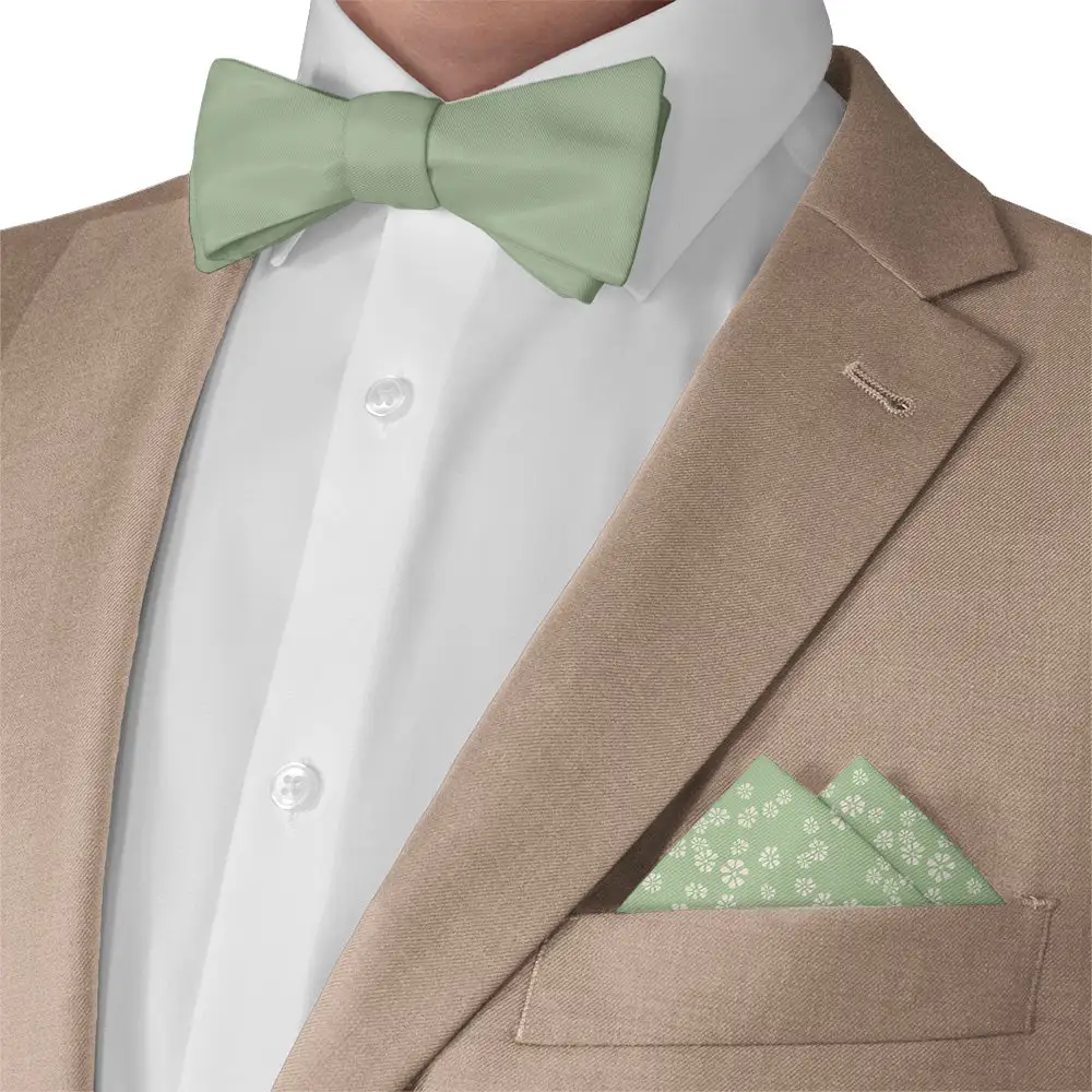 Understated Neat Floral Pocket Square