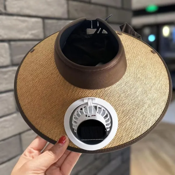 Solar-Powered Fan-Equipped Durable Fisherman'S Hat
