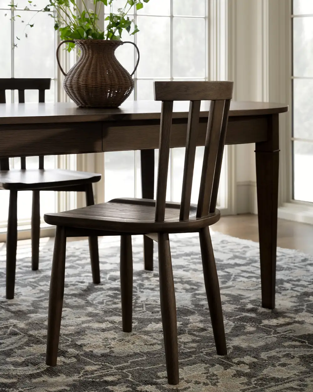 Curved Wood Dining Chair