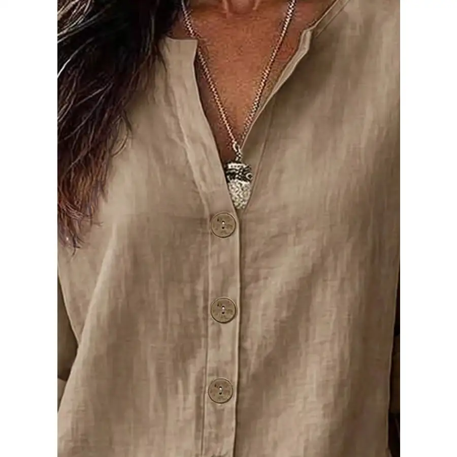 Soft Button Up Long Sleeve Shirt
