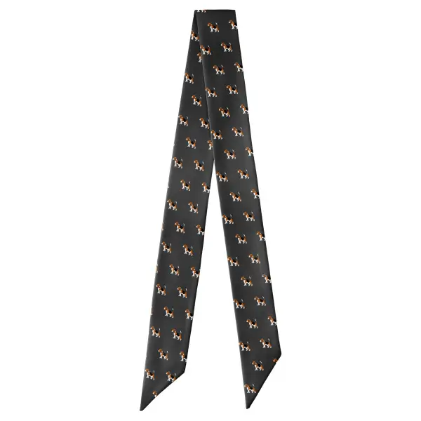 Beagle Motif Hair Scarf